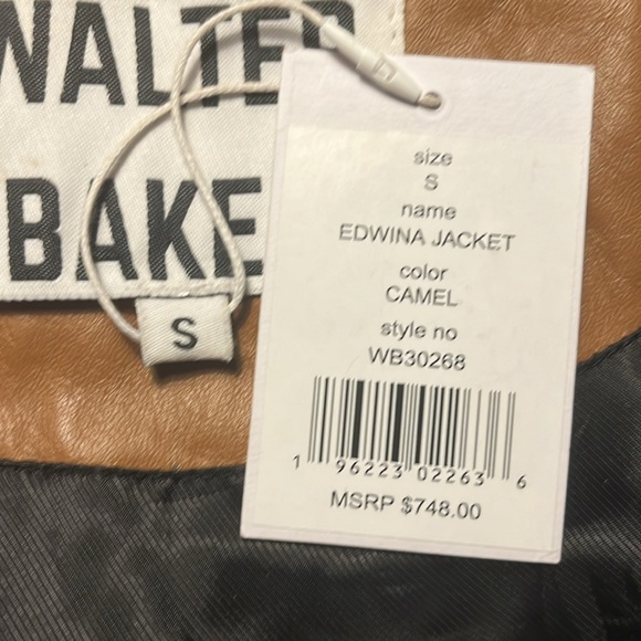 NWT Walter Baker Edwina Leather Jacket SZ S - Picture 4 of 4